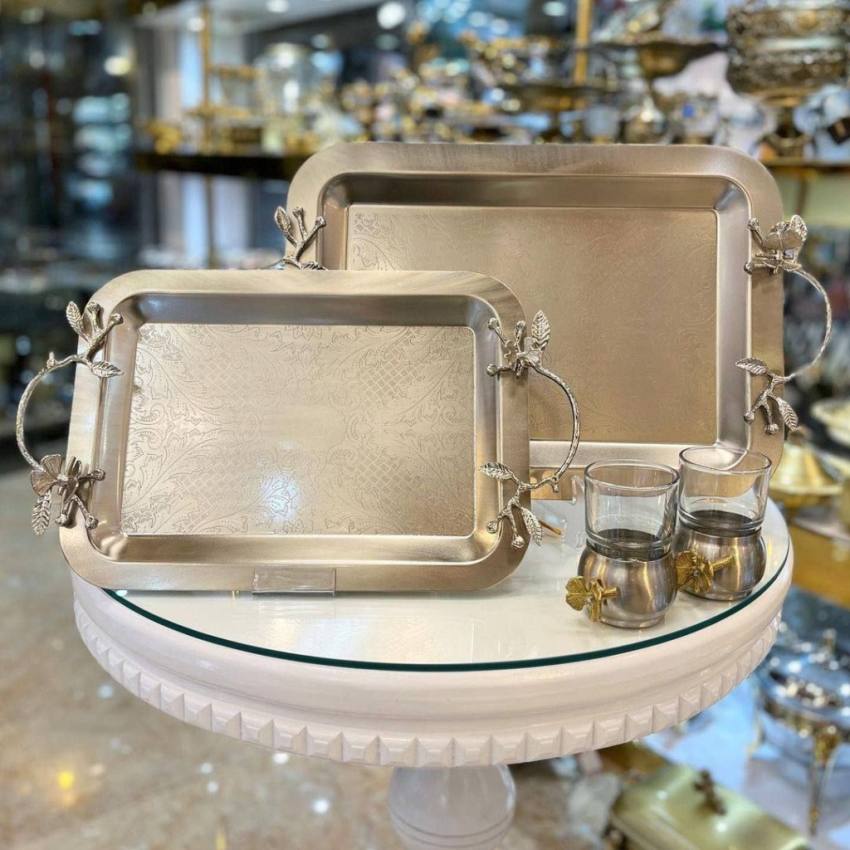 جدیدترین سینی پذیرایی استیل