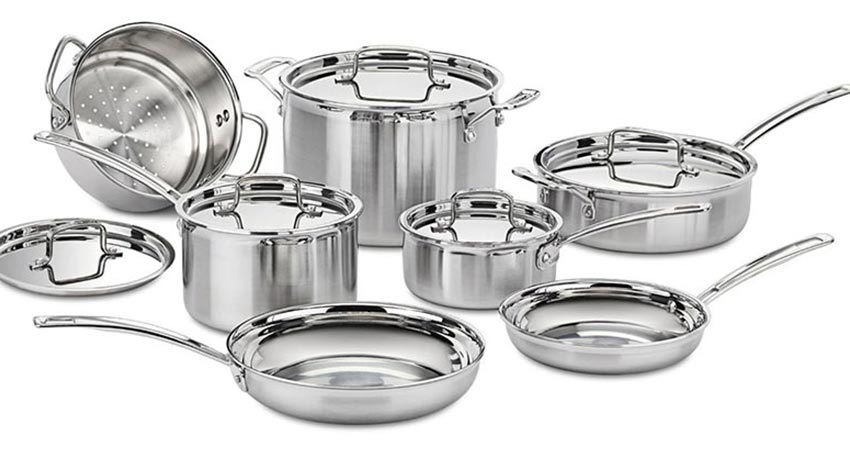 اندازه قابلمه استیل