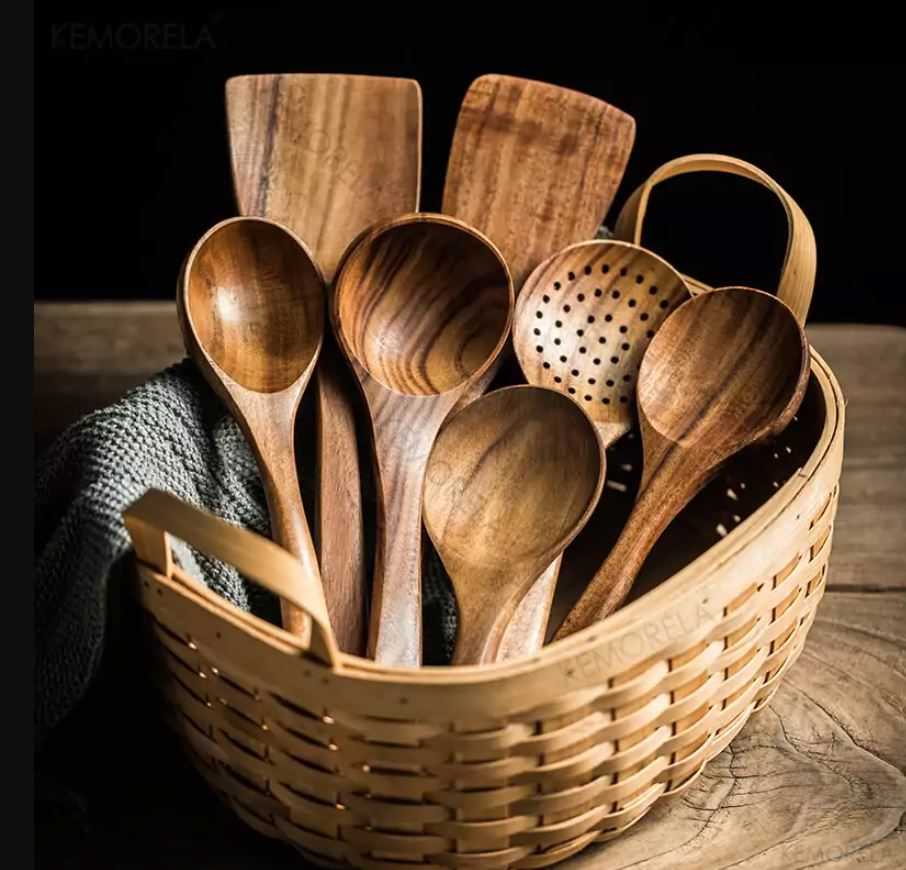 کفگیر ملاقه بامبو