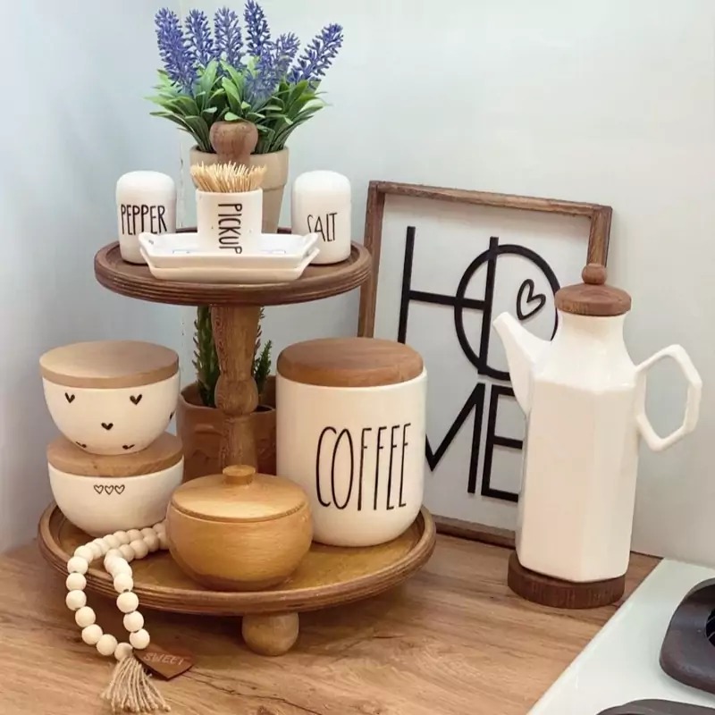 خرید شیرینی خوری چوبی