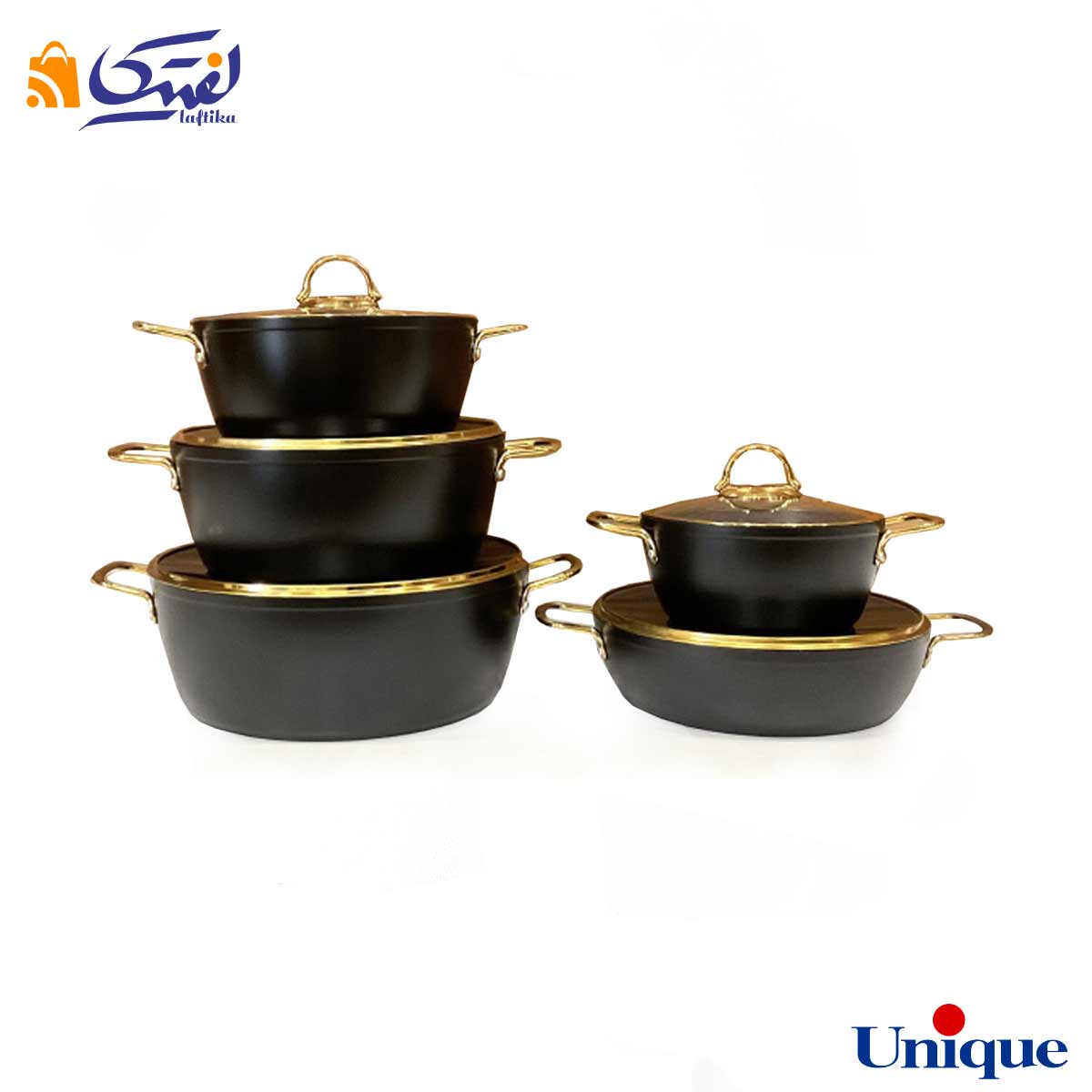 ویژگی سرویس قابلمه یونیک مشکی UN-8329