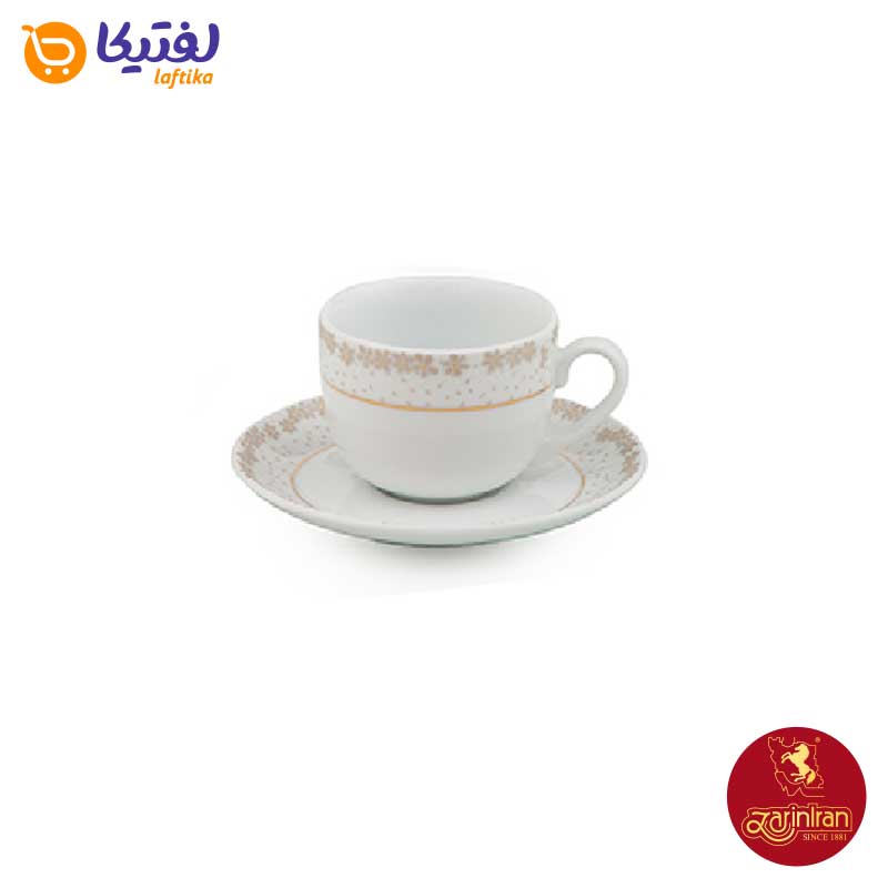 سرویس چای خوری برایدال طلایی چینی زرین 12 پارچه