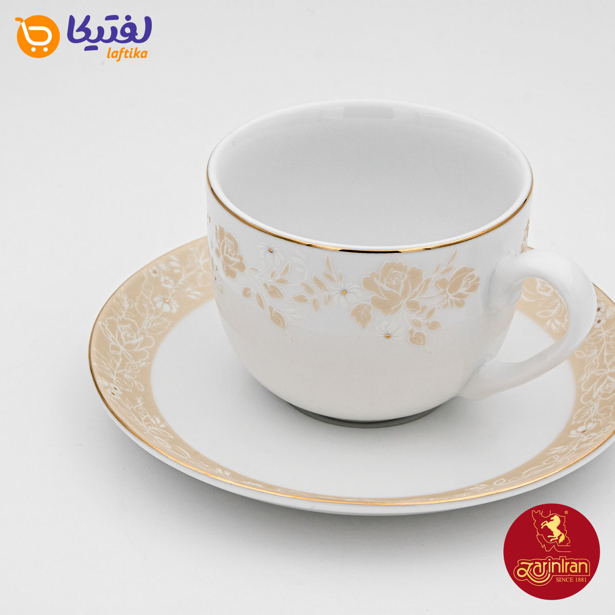 معرفی سرویس چای خوری گلدن رز  12 پارچه چینی زرین