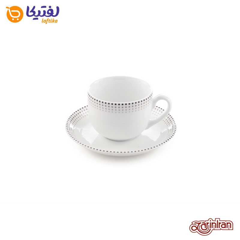 معرفی سرویس چای خوری مون بلان مشکی چینی زرین 12 پارچه