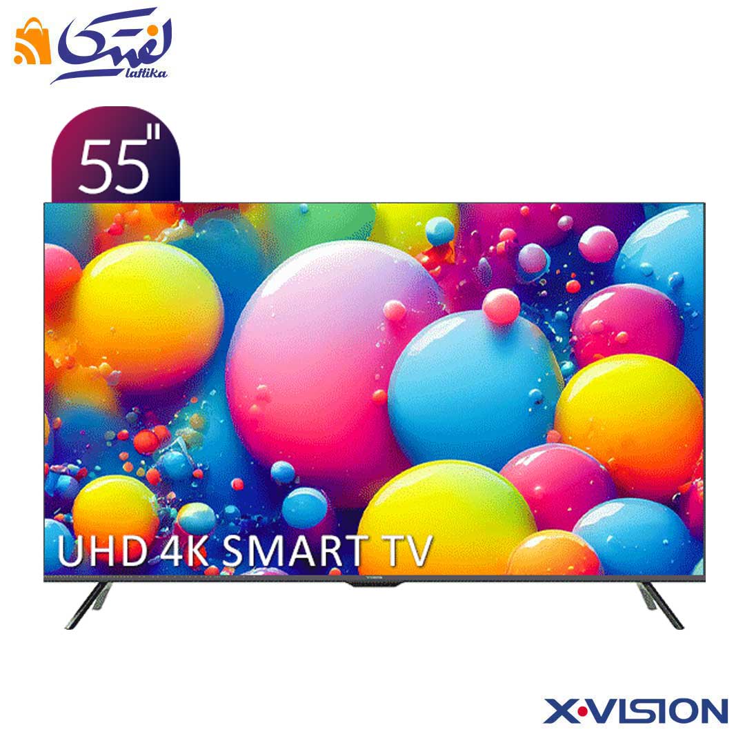 تلویزیون 55 ایکس ویژن UHD 4K هوشمند سری 7 مدل XYU785