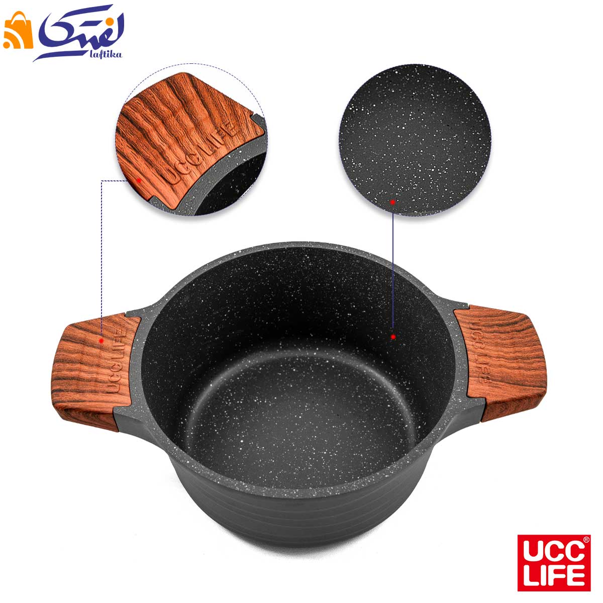 سرویس قابلمه گرانیتی 12 پارچه UCCLIFE مدل UC1412