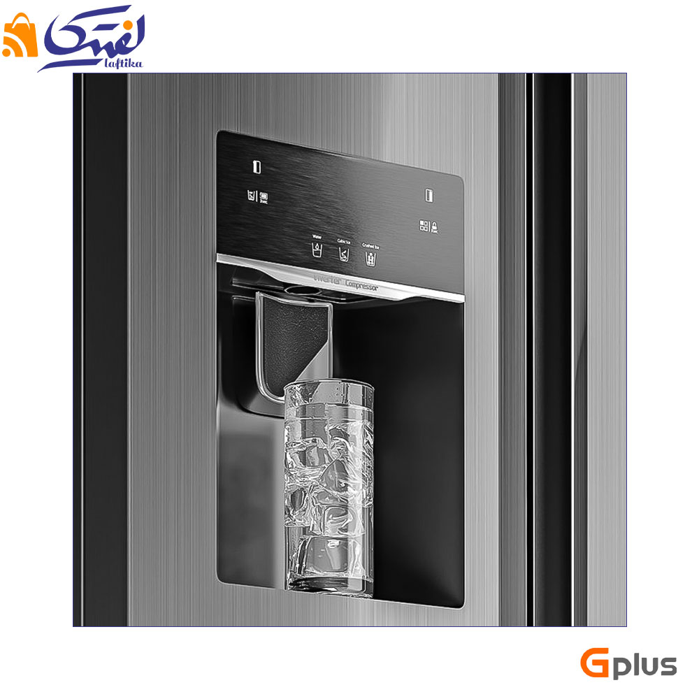 آبریز و یخساز یخچال فریزر GSS-P7637 جی پلاس ساید بای ساید