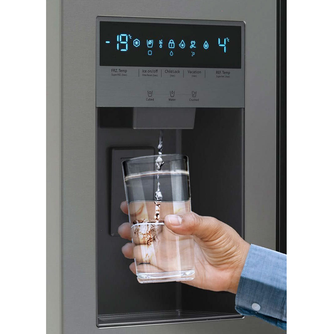 یخساز و آبسردکن اتوماتیک یخچال فریزر S1DiS100 اسنوا