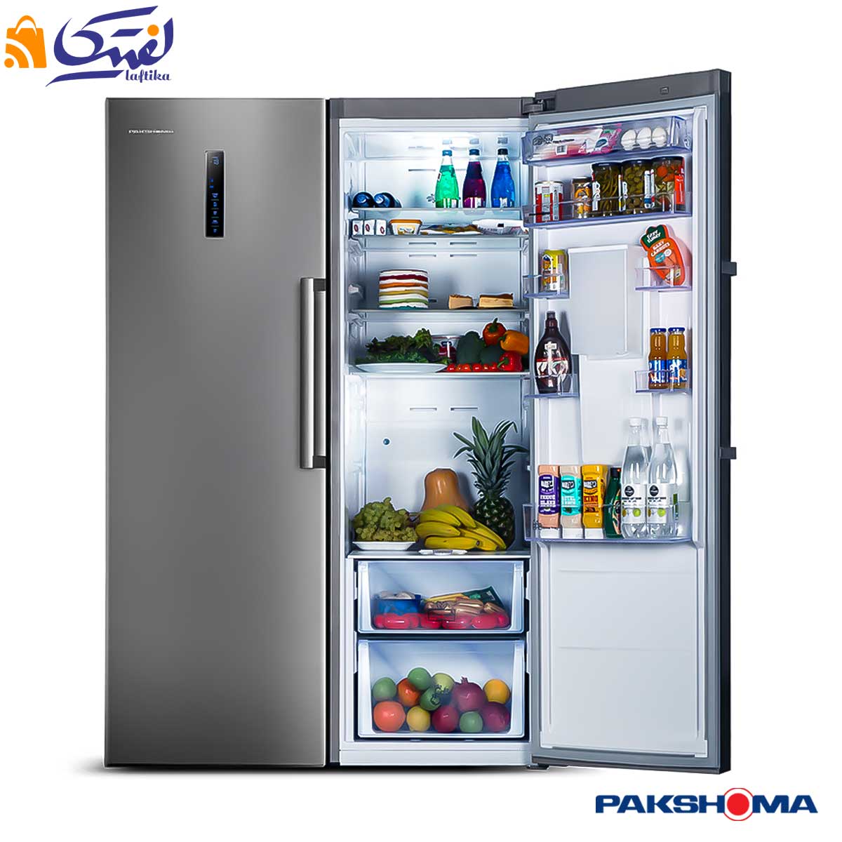 ظرفیت و فضای ذخیره‌سازی یخچال فریزر دوقلو Twin Peaks پاکشوما