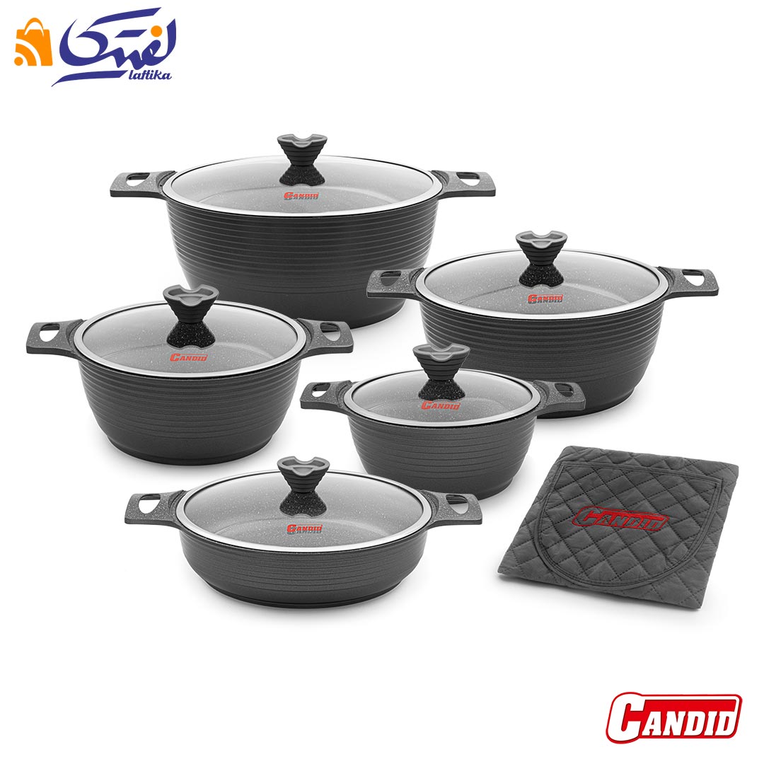 خرید بهترین مدل سرویس قابلمه گرانیتی کاندید