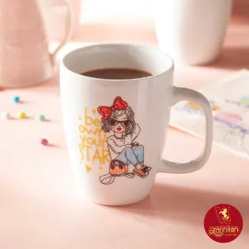 نمایش جزئیات برای ماگ دسته دار چینی زرین سوئدی طرح Be Own Your Star حجم 360 سی سی (توقف تولید)* be own your star