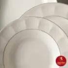 قیمت سرویس غذاخوری چینی زرین نئوکلاسیک طرح فانتزیا 6 نفره
