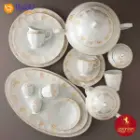 سرویس غذاخوری چینی زرین نئوکلاسیک هوراند طلایی 12 نفرهر