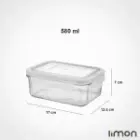 ابعاد-ظرف-شیشه-ای-مستطیل-درب-دار-580-میلی-لیتر-لیمون