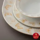 سرویس 35 پارچه غذاخوری چینی زرین نئوکلاسیک هوراند طلایی 6 نفره