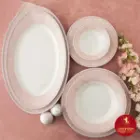 طراحی سرویس ورونا صورتی چینی زرین
