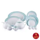 مزایای سرویس چینی زرین 108 پارچه شهرزاد طرح ورونا فیروزه ای
