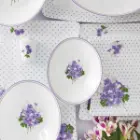 سرویس غذا خوری 6 نفره وینچی الیسه یاس بنفش