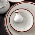 خرید سرویس چینی زرین شهرزاد طرح سپینود ارغوانی 6 نفره 35 پارچه