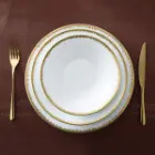 بشقاب سرویس چینی 35 پارچه غذاخوری شهرزاد چینی زرین رویال