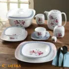 تصویر  سرویس چینی زرین کواترو طرح والنسیا ارغوانی 12 نفره 98 پارچه (توقف تولید)*