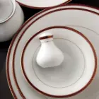 قالب سرویس چینی زرین شهرزاد طرح سپینود ارغوانی 12 نفره 108 پارچه