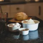 چینی زرین سرویس سه پارچه آشپزخانه سفید