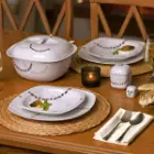 سرویس 98 پارچه کواترو چینی زرین گل آذین