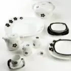 سرویس چینی 12 نفره کامل کواترو چینی زرین گلدن نایت