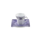 سرویس 12 پارچه چای خوری وینچی طرح یاس بنفش