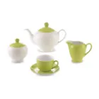 سرویس چینی 17 پارچه چای خوری ایتالیا اف چینی زرین آیریس پسته