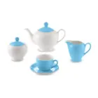 سرویس چینی 17 پارچه چای خوری ایتالیا اف چینی زرین آیریس آسمان