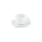 سرویس 12 پارچه چای خوری کواترو طرح سفید با بهترین کیفیت