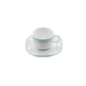 سرویس 12 پارچه چای خوری کواترو طرح مون بلان آبی