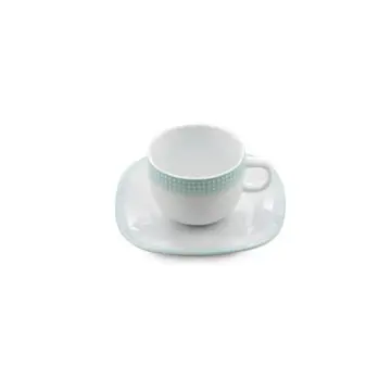 سرویس 12 پارچه چای خوری کواترو طرح مون بلان آبی