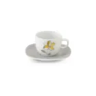 سرویس 12 پارچه چای خوری کواترو طرح والنسیا زرد