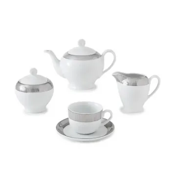قیمت سرویس 17 پارچه چای خوری ایتالیا اف طرح پالادیوم