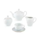 خرید اقساطی سرویس چای خوری زرین لب طلایی چینی زرین