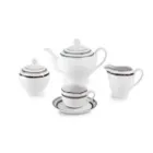 سرویس 17 پارچه چای خوری ایتالیا اف طرح پرشیا سرمه ای با کیفیت بالا