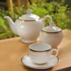خرید سرویس چینی 17 پارچه چای خوری ایتالیا اف چینی زرین خاطره