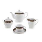 سرویس 17 پارچه چای خوری ایتالیا اف طرح میدنایت شیک و مجلسی