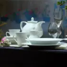 قیمت و خرید چینی زرین سرویس 12 نفره شهرزاد چینی زرین طرح سفید