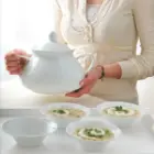 تعداد پارچه های چینی زرین سرویس 12 نفره شهرزاد چینی زرین طرح سفید