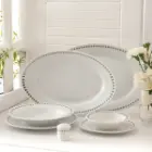 سرویس چینی 28 پارچه غذاخوری چینی زرین رادیانس سیلور ری