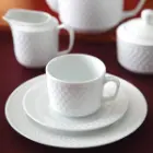 چینی زرین سرویس 12 نفره رادیانس چینی زرین طرح سفید