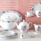سرویس چینی 102 پارچه کامل غذاخوری ایتالیا اف چینی زرین سیلوین