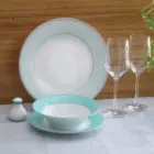 ویژگی های سرویس چینی 35 پارچه شهرزاد غذا خوری چینی زرین ژانتی فیروزه ای