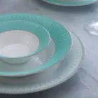 مشخصات سرویس چینی 35 پارچه شهرزاد غذا خوری چینی زرین ژانتی فیروزه ای