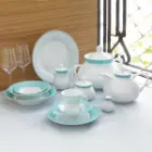 چینی زرین 12 نفره شهرزاد ژانتی فیروزه ای