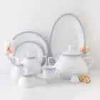 چینی زرین 12 نفره وایت رز برای مصارف خانگی